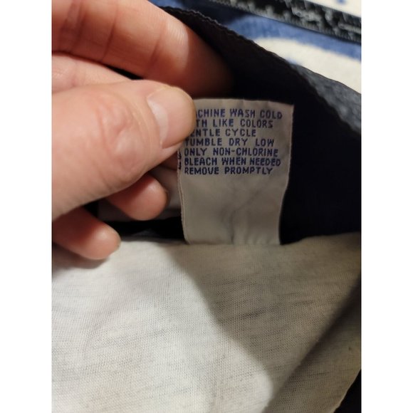 Pro Spirit Vintage Full Zip Black Blue Lined Wind Jacket Size L - Picture 5 of 5